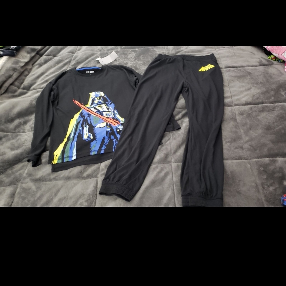 GAP Kids Pajama Set - Black with Blue and Yellow